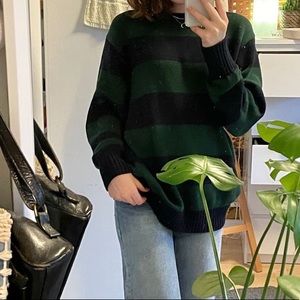 Brandy Melville Brianna Cotton Thick-Stripe Sweater